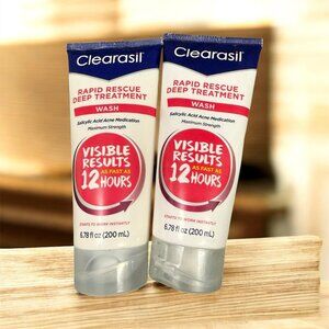 Clearasi lRAPID RESCUE DEEP TREATMENT WASH bundle